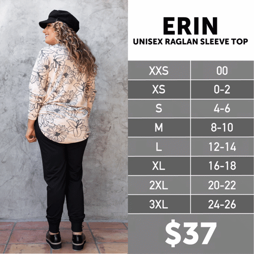 Erin Size Chart